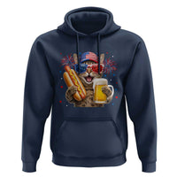 Beer And Hotdog Cat Hoodie Fourth Of July Celebration