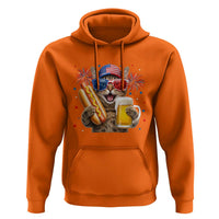 Beer And Hotdog Cat Hoodie Fourth Of July Celebration
