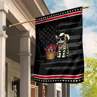 Vintage Cowboy Cat Patriotic Garden Flag 4th Of July Fireworks Celebration