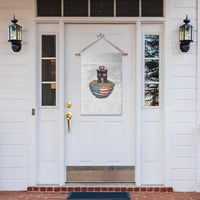 Funny Black Cats Eat Ramen Garden Flag American Flag 4th Of July
