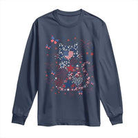 Funny Patriotic Cat Lover Long Sleeve Shirt 4th Of July Freedom