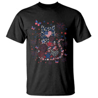 Funny Patriotic Cat Lover T Shirt 4th Of July Freedom