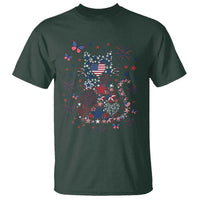 Funny Patriotic Cat Lover T Shirt 4th Of July Freedom