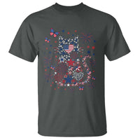 Funny Patriotic Cat Lover T Shirt 4th Of July Freedom