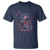 Funny Patriotic Cat Lover T Shirt 4th Of July Freedom