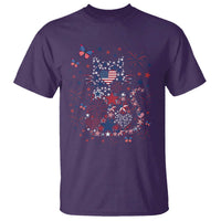 Funny Patriotic Cat Lover T Shirt 4th Of July Freedom