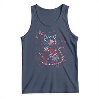 Funny Patriotic Cat Lover Tank Top 4th Of July Freedom