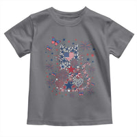 Funny Patriotic Cat Lover Toddler T Shirt 4th Of July Freedom