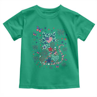 Funny Patriotic Cat Lover Toddler T Shirt 4th Of July Freedom