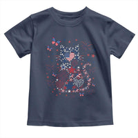 Funny Patriotic Cat Lover Toddler T Shirt 4th Of July Freedom