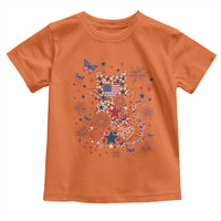 Funny Patriotic Cat Lover Toddler T Shirt 4th Of July Freedom