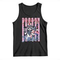 Funny Fourth Of July Raccoon Tank Top Feral But Free