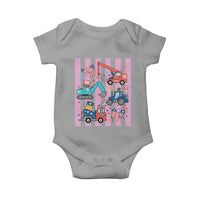 Red White And Blue Construction Crew Baby Onesie Patriotic Kids 4th Of July