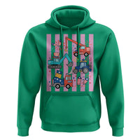 Red White And Blue Construction Crew Hoodie Patriotic Kids 4th Of July