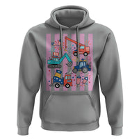 Red White And Blue Construction Crew Hoodie Patriotic Kids 4th Of July