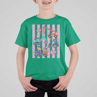 Red White And Blue Construction Crew T Shirt For Kid Patriotic Kids 4th Of July
