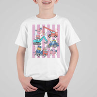 Red White And Blue Construction Crew T Shirt For Kid Patriotic Kids 4th Of July