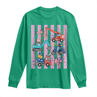 Red White And Blue Construction Crew Long Sleeve Shirt Patriotic Kids 4th Of July