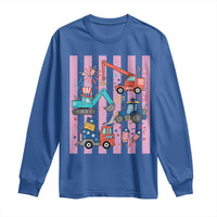 Red White And Blue Construction Crew Long Sleeve Shirt Patriotic Kids 4th Of July