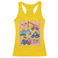Red White And Blue Construction Crew Racerback Tank Top Patriotic Kids 4th Of July