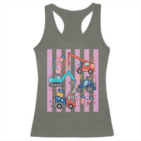 Red White And Blue Construction Crew Racerback Tank Top Patriotic Kids 4th Of July