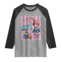 Red White And Blue Construction Crew Raglan Shirt Patriotic Kids 4th Of July
