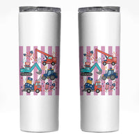 Red White And Blue Construction Crew Skinny Tumbler Patriotic Kids 4th Of July
