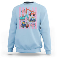 Red White And Blue Construction Crew Sweatshirt Patriotic Kids 4th Of July