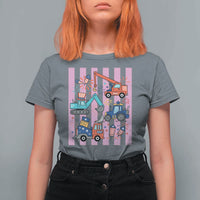 Red White And Blue Construction Crew T Shirt For Women Patriotic Kids 4th Of July