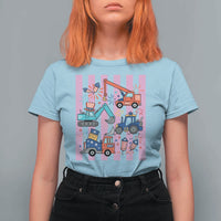 Red White And Blue Construction Crew T Shirt For Women Patriotic Kids 4th Of July