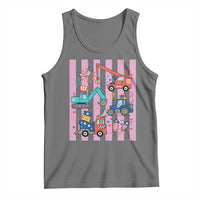 Red White And Blue Construction Crew Tank Top Patriotic Kids 4th Of July