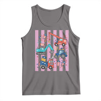 Red White And Blue Construction Crew Tank Top Patriotic Kids 4th Of July