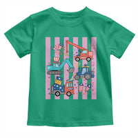 Red White And Blue Construction Crew Toddler T Shirt Patriotic Kids 4th Of July