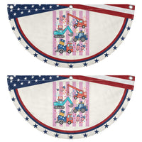 Red White And Blue Construction Crew Patriotic Fan Flag Kids 4th Of July