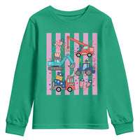 Red White And Blue Construction Crew Youth Sweatshirt Patriotic Kids 4th Of July