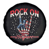 Patriotic Rocker Skeleton Hand Spare Tire Cover Rock On 250 Years