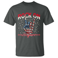 Patriotic Rocker Skeleton Hand T Shirt Rock On 250 Years