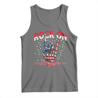 Patriotic Rocker Skeleton Hand Tank Top Rock On 250 Years