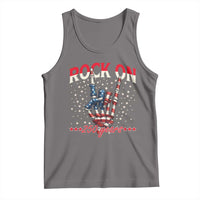 Patriotic Rocker Skeleton Hand Tank Top Rock On 250 Years