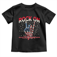 Patriotic Rocker Skeleton Hand Toddler T Shirt Rock On 250 Years