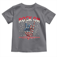 Patriotic Rocker Skeleton Hand Toddler T Shirt Rock On 250 Years