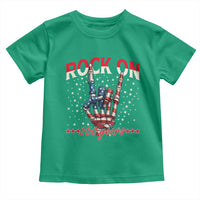 Patriotic Rocker Skeleton Hand Toddler T Shirt Rock On 250 Years