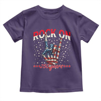 Patriotic Rocker Skeleton Hand Toddler T Shirt Rock On 250 Years