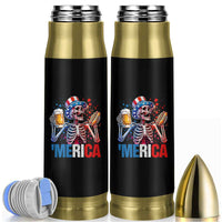 Red White And Blue Skeleton Party Bullet Tumbler American Freedom Vibes
