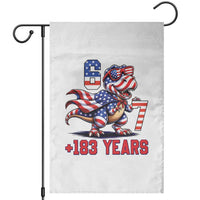 Funny 67 Meme Dinosaur American Pride Garden Flag USA 250th Anniversary