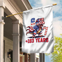 Funny 67 Meme Dinosaur American Pride Garden Flag USA 250th Anniversary