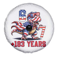 Funny 67 Meme Dinosaur American Pride Spare Tire Cover USA 250th Anniversary