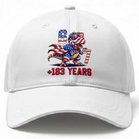 Funny 67 Meme Dinosaur American Pride Baseball Cap USA 250th Anniversary