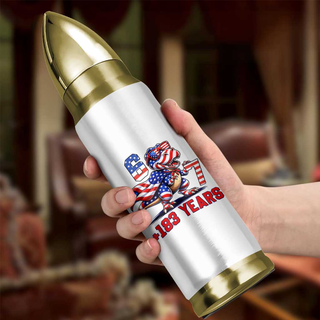 Funny 67 Meme Dinosaur American Pride Bullet Tumbler USA 250th Anniversary