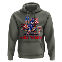 Funny 67 Meme Dinosaur American Pride Hoodie USA 250th Anniversary